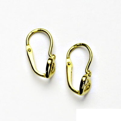 Zlaté náušnice, dětské, srdce, žluté zlato, náušnice ze zlata, VE 248