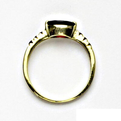 Zlatý prsten, přírodní granáty, prstýnek ze zlata, žluté i bílé zlato, VR 237