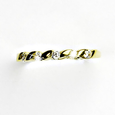 Zlatý prten, žluté zlato, prstýnek se zirkony, čirý zikon, VR 221