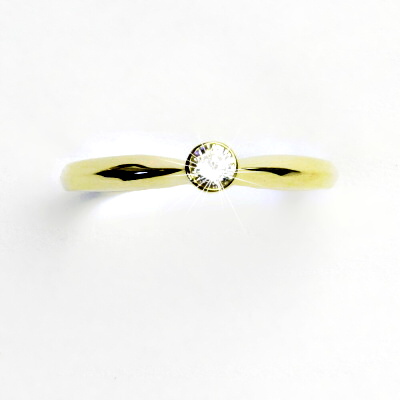 Zlatý prsten, žluté zlato, prstýnek s čirým zirkonem, bílý zirkon, VR 32 