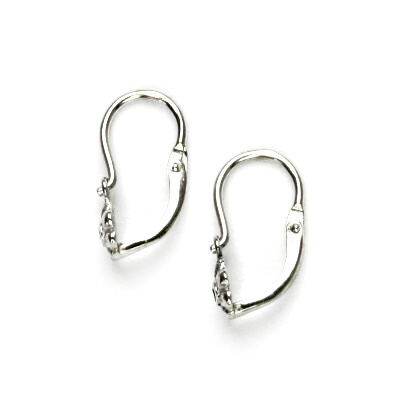 Dětské náušnice, bílé zlato, zirkon spinel, náušnice ze zlata, NK 1349