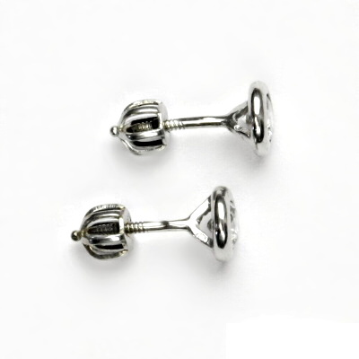 Zlaté náušnice, čirý zirkon, bílé zlato, náušnice ze zlata, VE 76