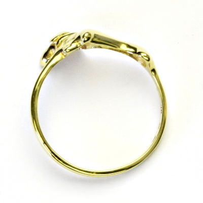 Zlatý prsten jezevčík , žluté i bílé zlato - T 320