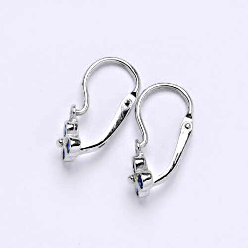 Dětské náušnice z bílého zlata 585/1000 VE 198 spinel