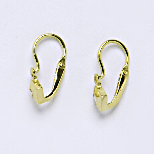 Dětské náušnice ze žlutého zlata 585/1000 VE 39 BZ