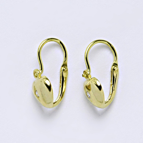 Dětské náušnice ze žlutého zlata 585/1000 VE 41 BZ