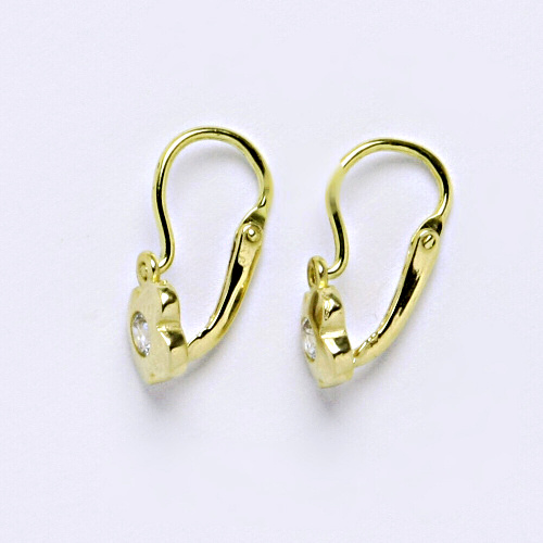 Dětské náušnice ze žlutého zlata 585/1000 VE 238 BZ