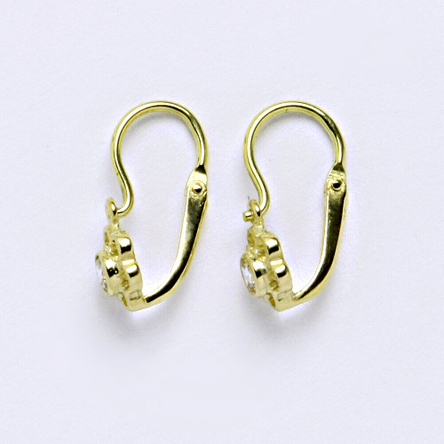 Dětské náušnice ze žlutého zlata 585/1000 VE 197 BZ