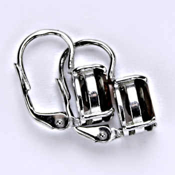 Zlaté náušnice ,přírodní granát, bílé i žluté zlato - NK 1242