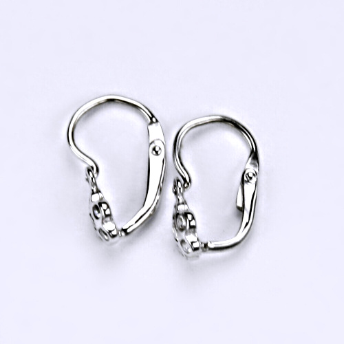 Dětské náušnice bílé zlato zirkon šperky zlaté VE 210 BZ