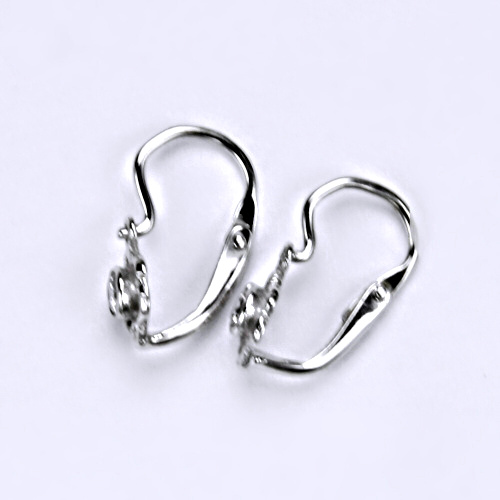 Dětské náušnice bílé zlato, zirkon, šperky zlaté VE 197 BZ