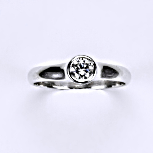 Prsten prsteny bílé zlato zirkon šperky zlaté VR 255