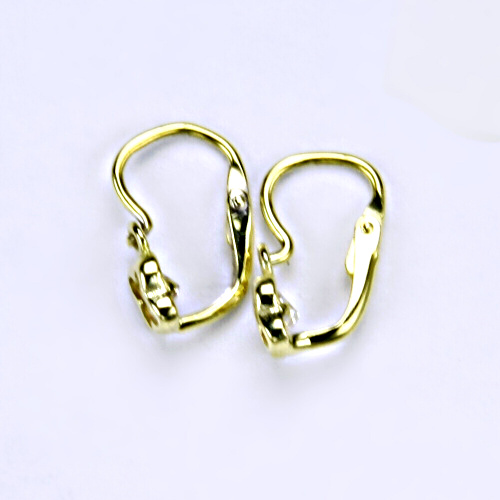 Dětské náušnice žluté zlato, zirkon, šperky zlaté VE 176 BZ