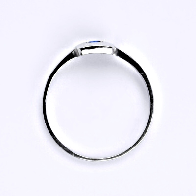 Zlatý prsten , bílé i žluté zlato , zirkon spinel - T 1117 