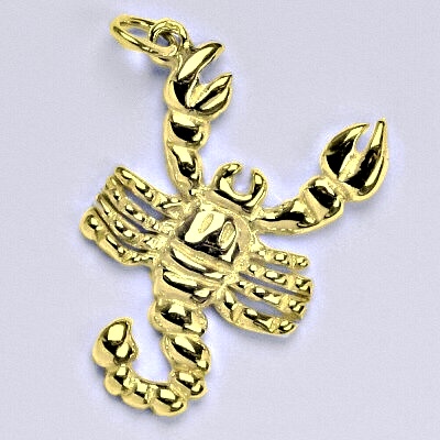 Zlatý přívěsek, znamení zvěrokruhu štír, žluté zlato,14 kt, P 941